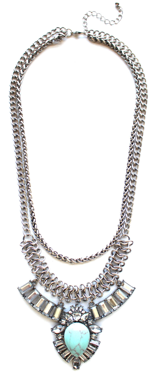 Simple Glamour Stone Necklace