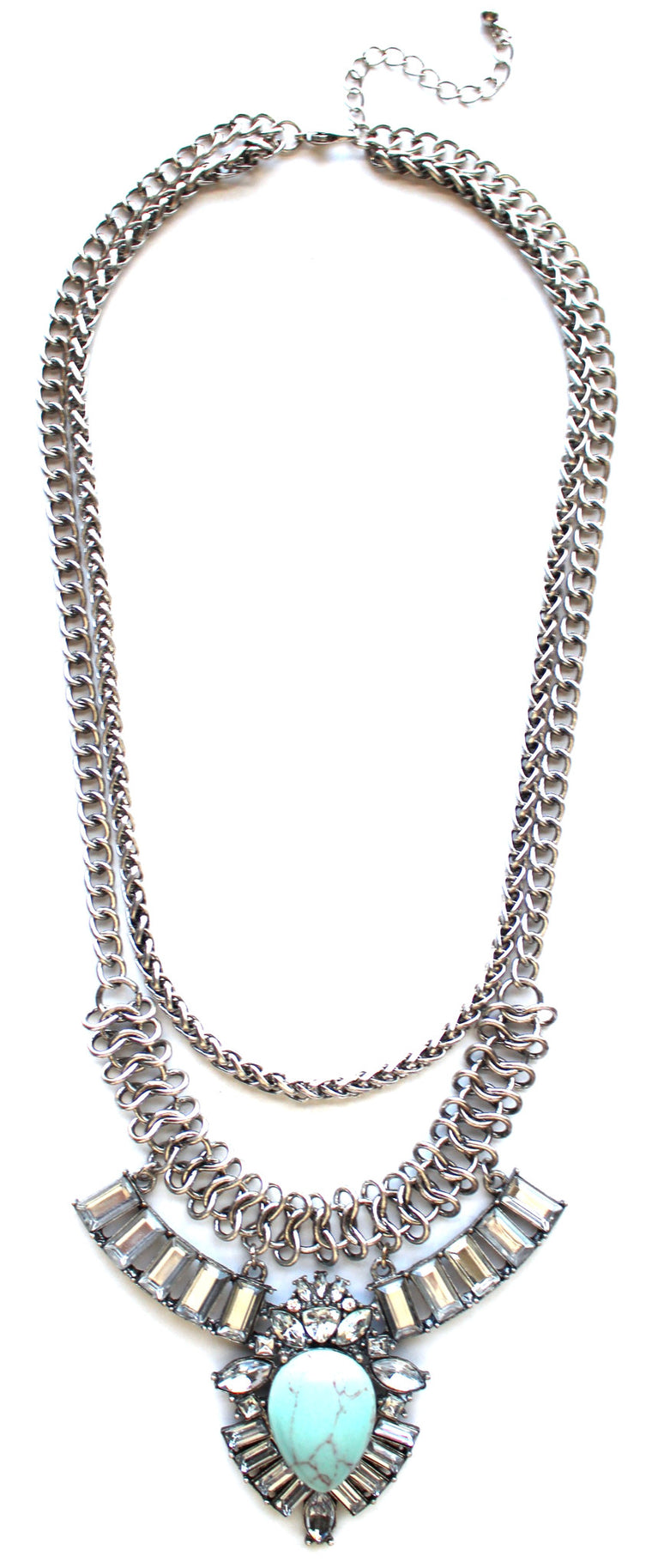 Simple Glamour Stone Necklace