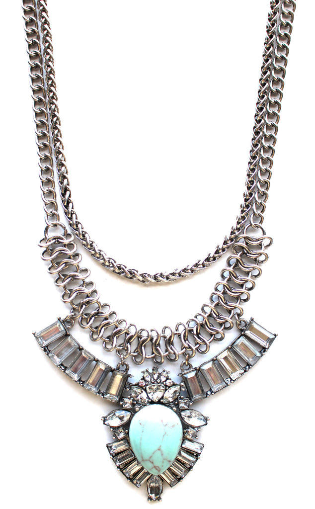 Simple Glamour Stone Necklace