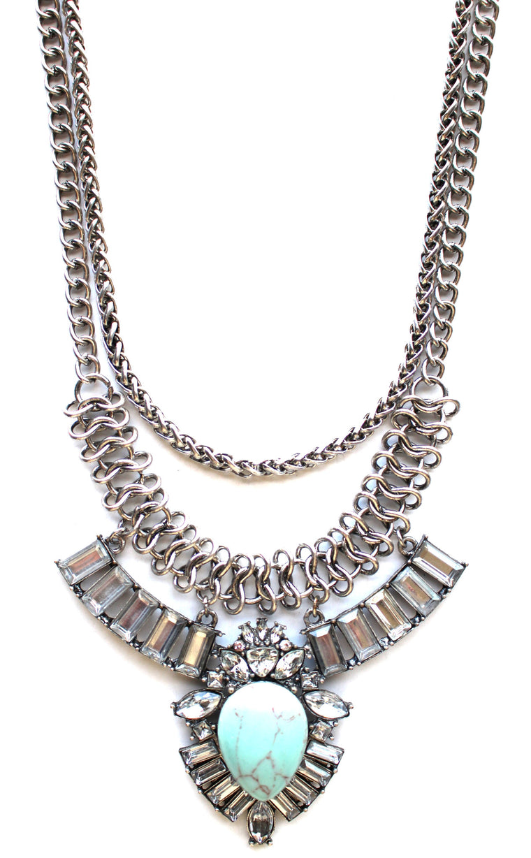 Simple Glamour Stone Necklace