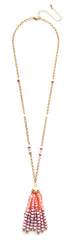 Pretty In Beads Tassel Necklace