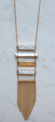 Climb The Marble Ladder Tassel Necklace