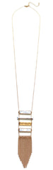 Climb The Marble Ladder Tassel Necklace
