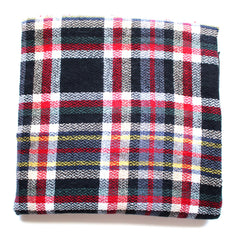 Mad For Plaid Blanket Scarf- Black Multi