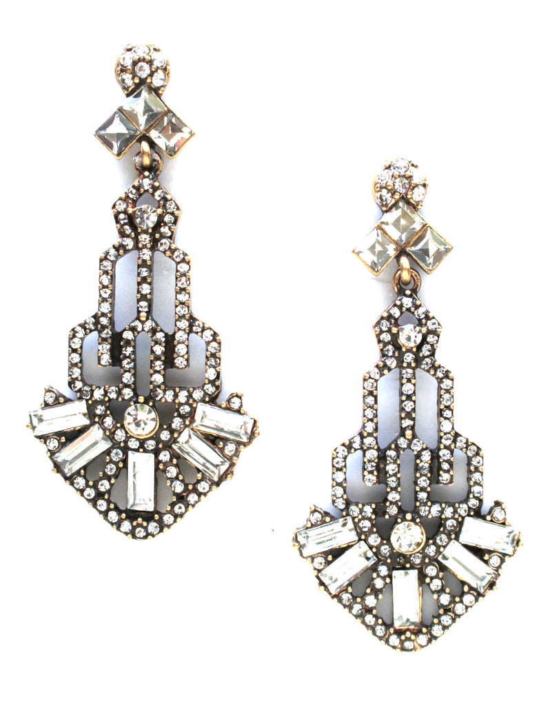 Gatsby Glass Earrings