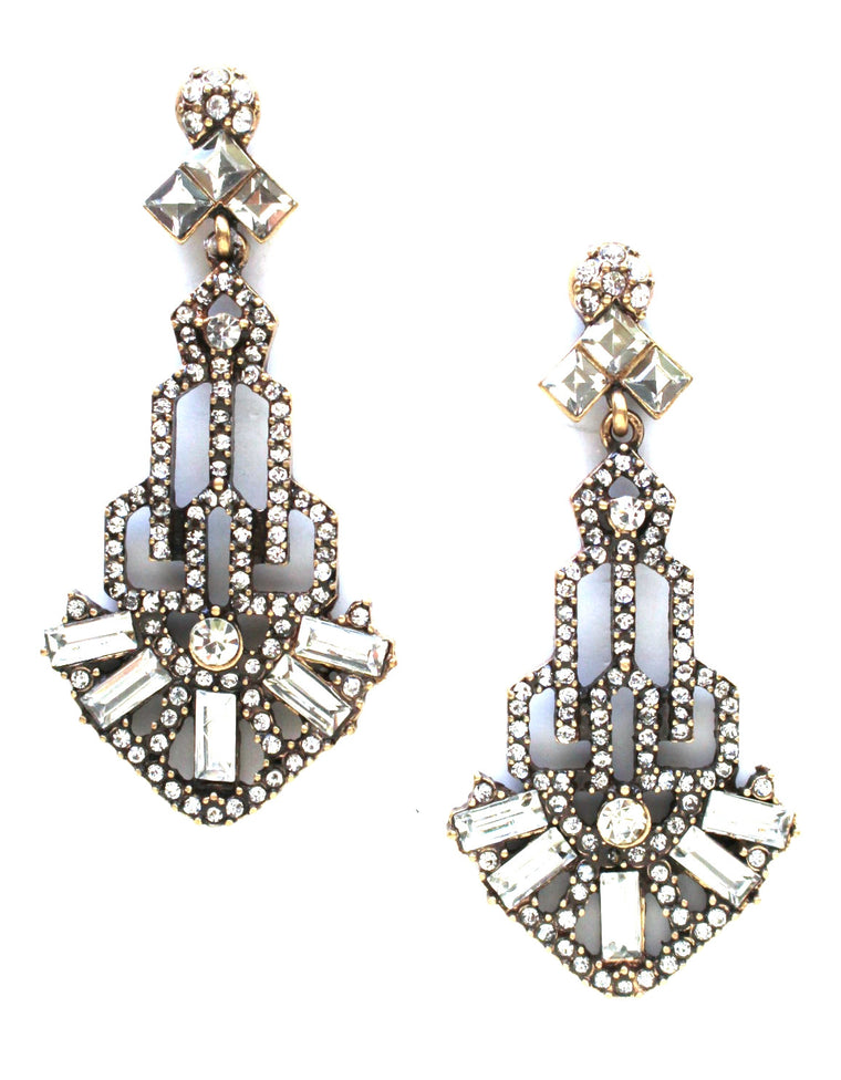 Gatsby Glass Earrings