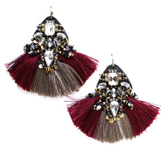 Glitzy Parisian Fringe Earrings