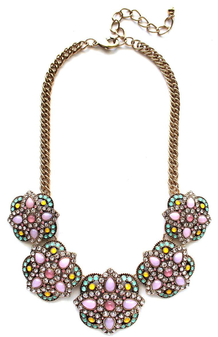 Cherished Pastel Treats Statement Necklace