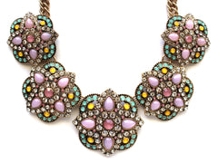 Cherished Pastel Treats Statement Necklace