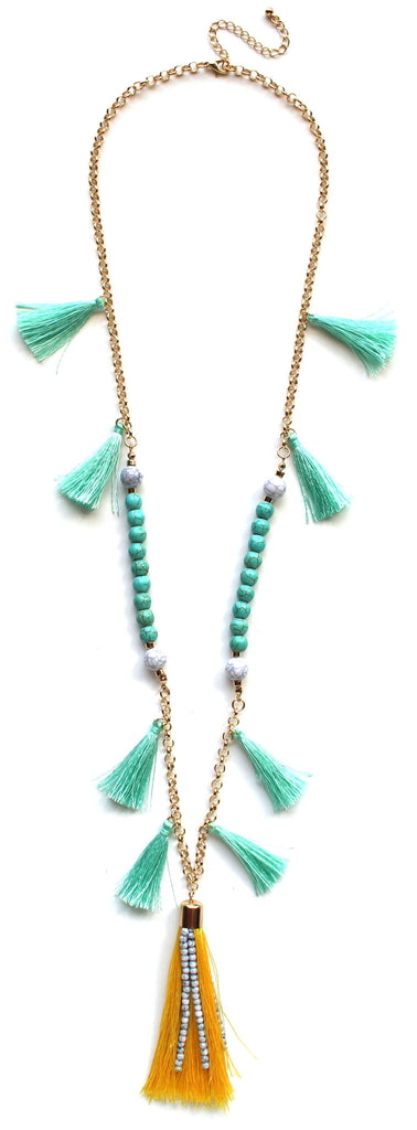 Sunny Playa Fringe Necklace
