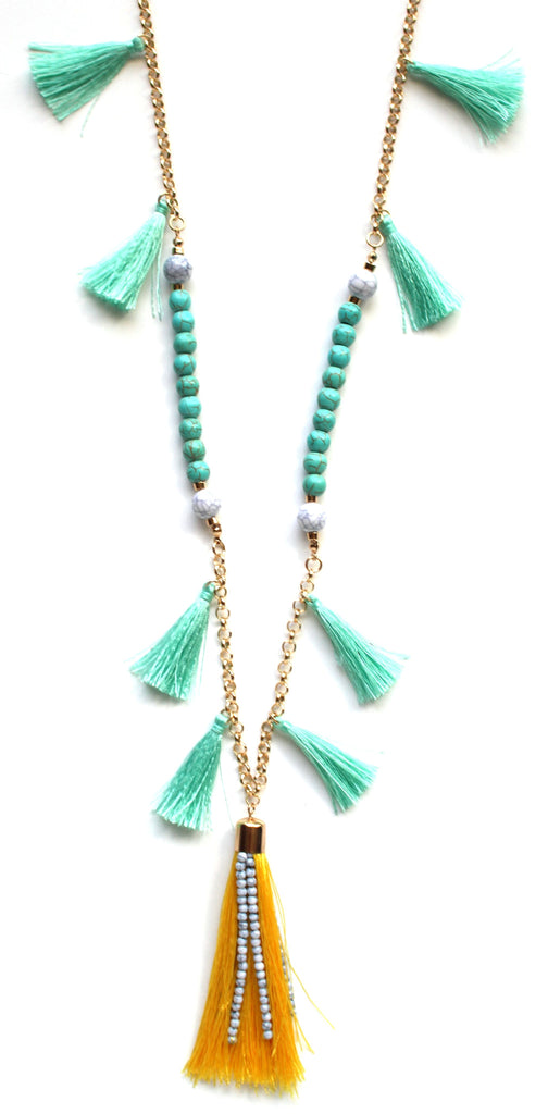 Sunny Playa Fringe Necklace
