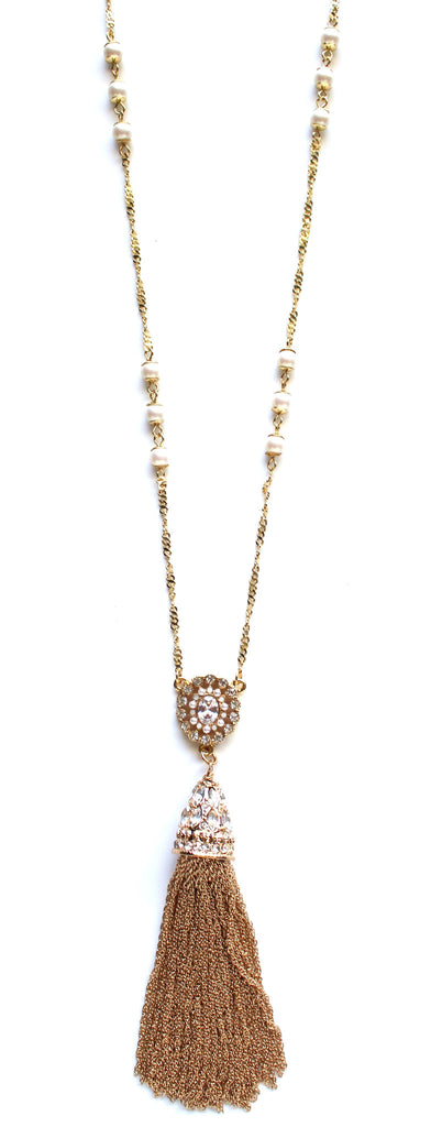 Romantic Rox Tassel Necklace