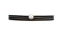 Marble Dot Choker Necklace- Black/White