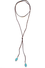 Georgia Stone Wrap Choker Necklace