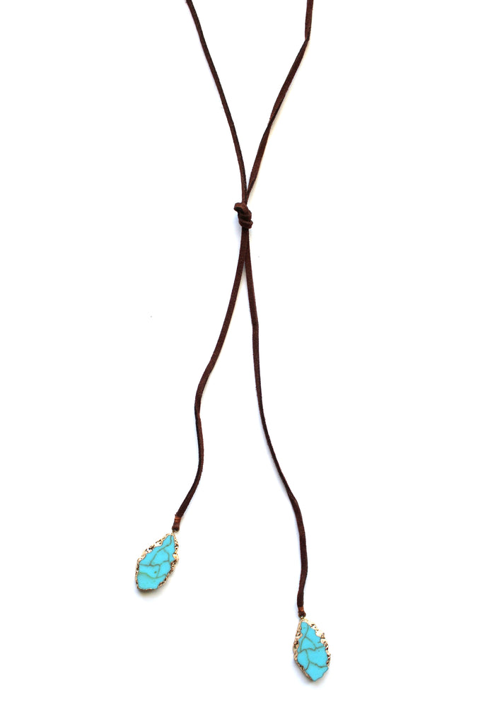 Georgia Stone Wrap Choker Necklace