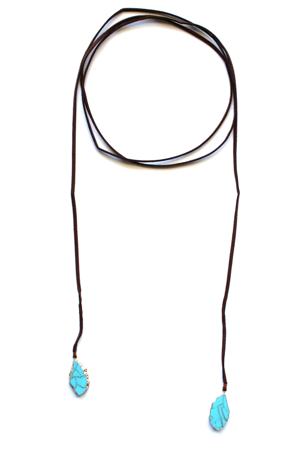 Georgia Stone Wrap Choker Necklace