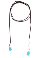 Georgia Stone Wrap Choker Necklace