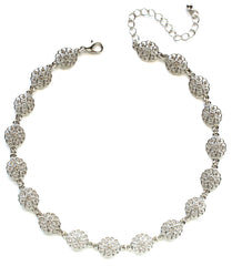 Daisy Cut Choker- Silver