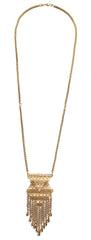 Golden Catcher Convertible Fringe Necklace