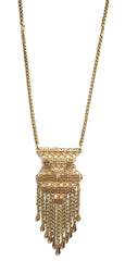 Golden Catcher Convertible Fringe Necklace