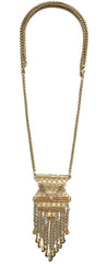 Golden Catcher Convertible Fringe Necklace