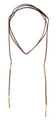 Rock Stud Choker Necklace Set- Tan