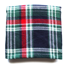 Mad For Plaid Blanket Scarf- Blue/Green Multi