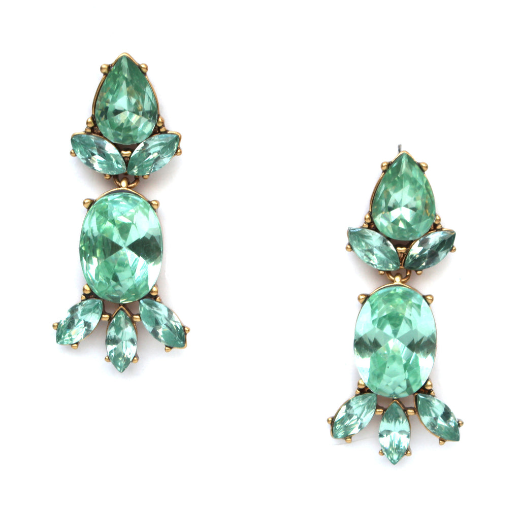 Dash Of Mint Statement Earrings
