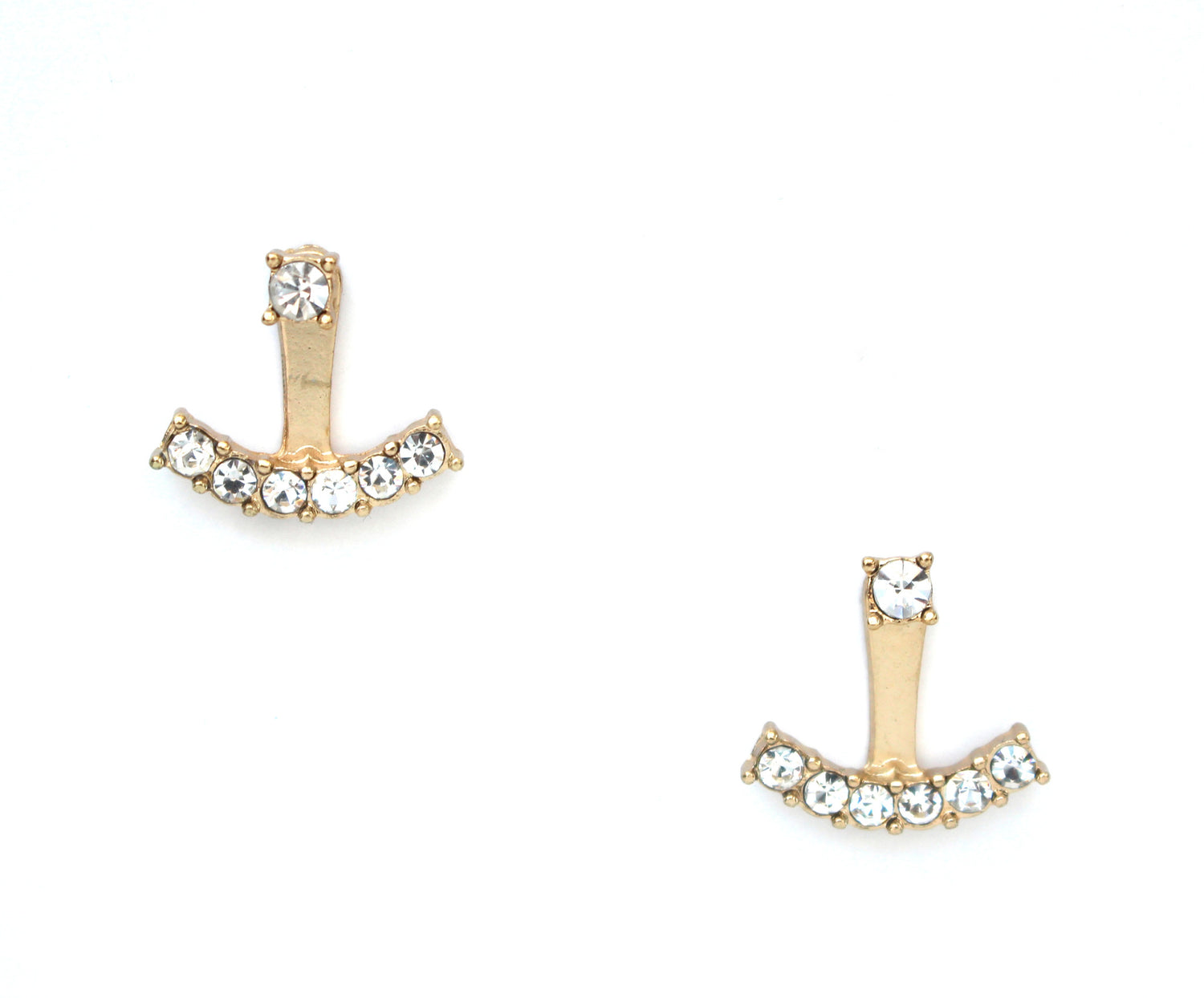 Mini Sparkle Ear Jacket Earrings