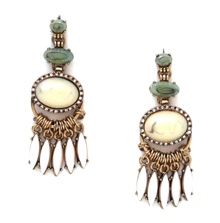 Rita Stone Fringe Earrings