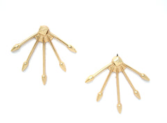 Cupid's Arrow Ear Jacket Earrings