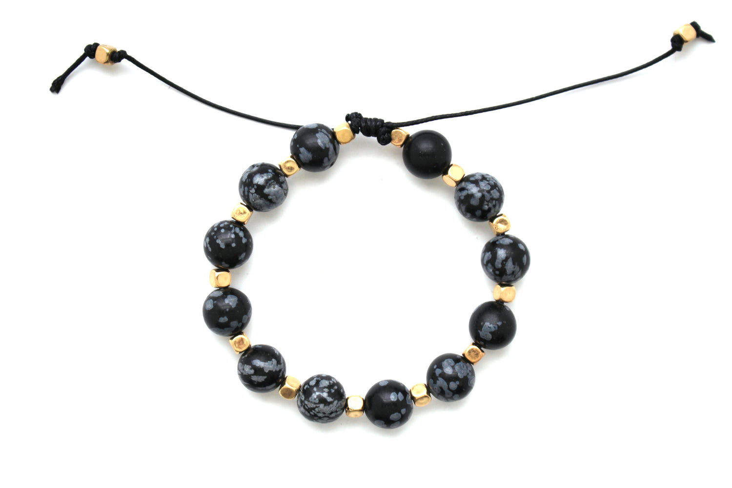 Beaded Thread Bracelet- Black