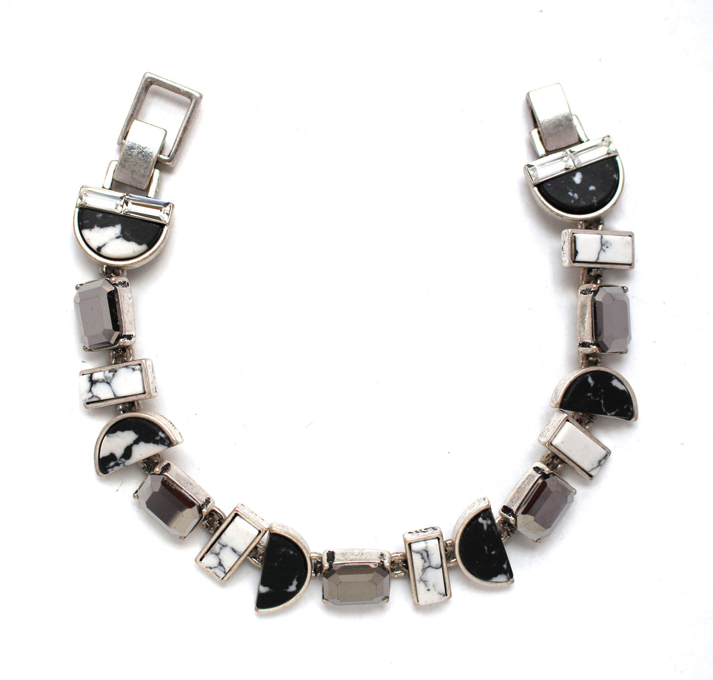 Marble Moon Link Bracelet