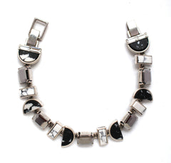 Marble Moon Link Bracelet