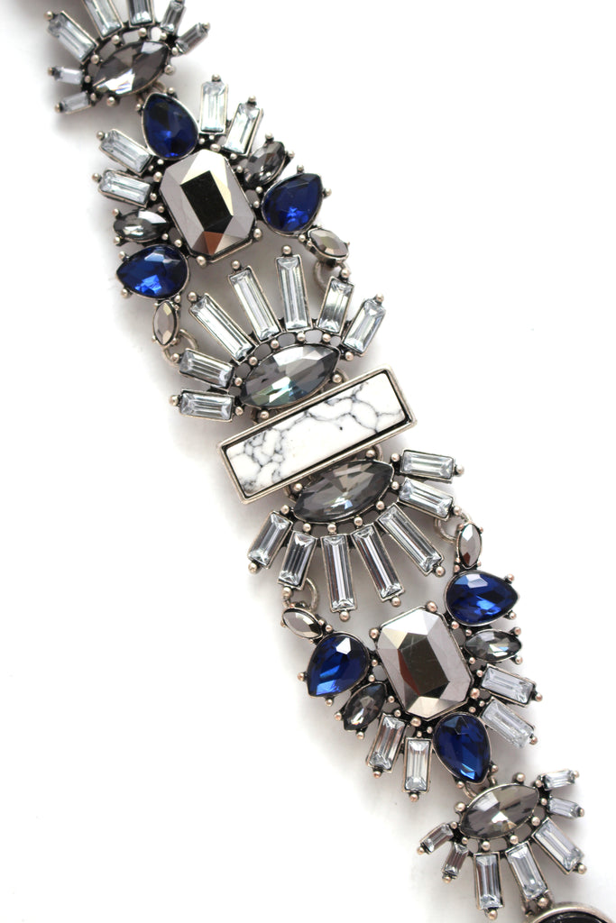 Marble Moon Glitz Statement Bracelet