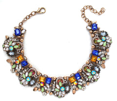 Paulina Bouquet Statement Choker Necklace- Multi