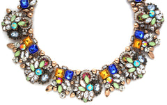 Paulina Bouquet Statement Choker Necklace- Multi