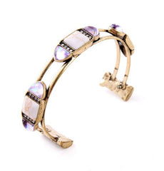 Pavé Crystal & Opal Cuff Bracelet