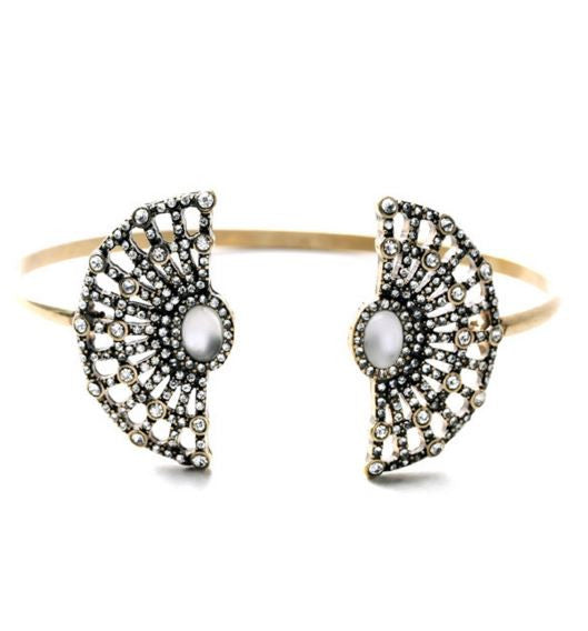 Pavé Sparkle Fan Cuff Bracelet
