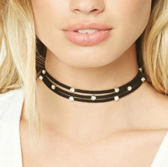 Lillian Layered Choker Necklace