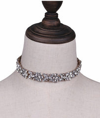 Blooming Crystal Garland Choker Necklace