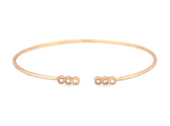 Delicate Dots Cuff Bracelet- Gold