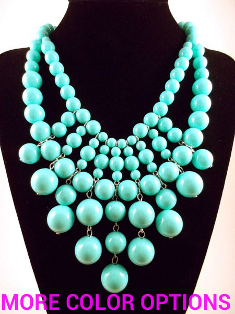 Bauble Bib Statement Necklace-2 BRAND NEW COLORS