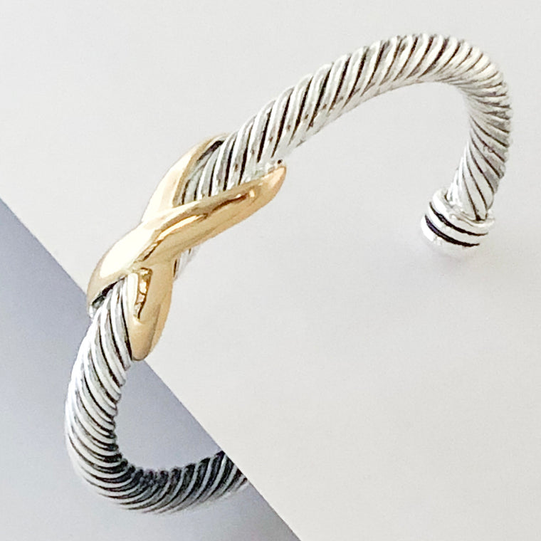 Stack It Up Bracelet Cuff- Criss-Cross