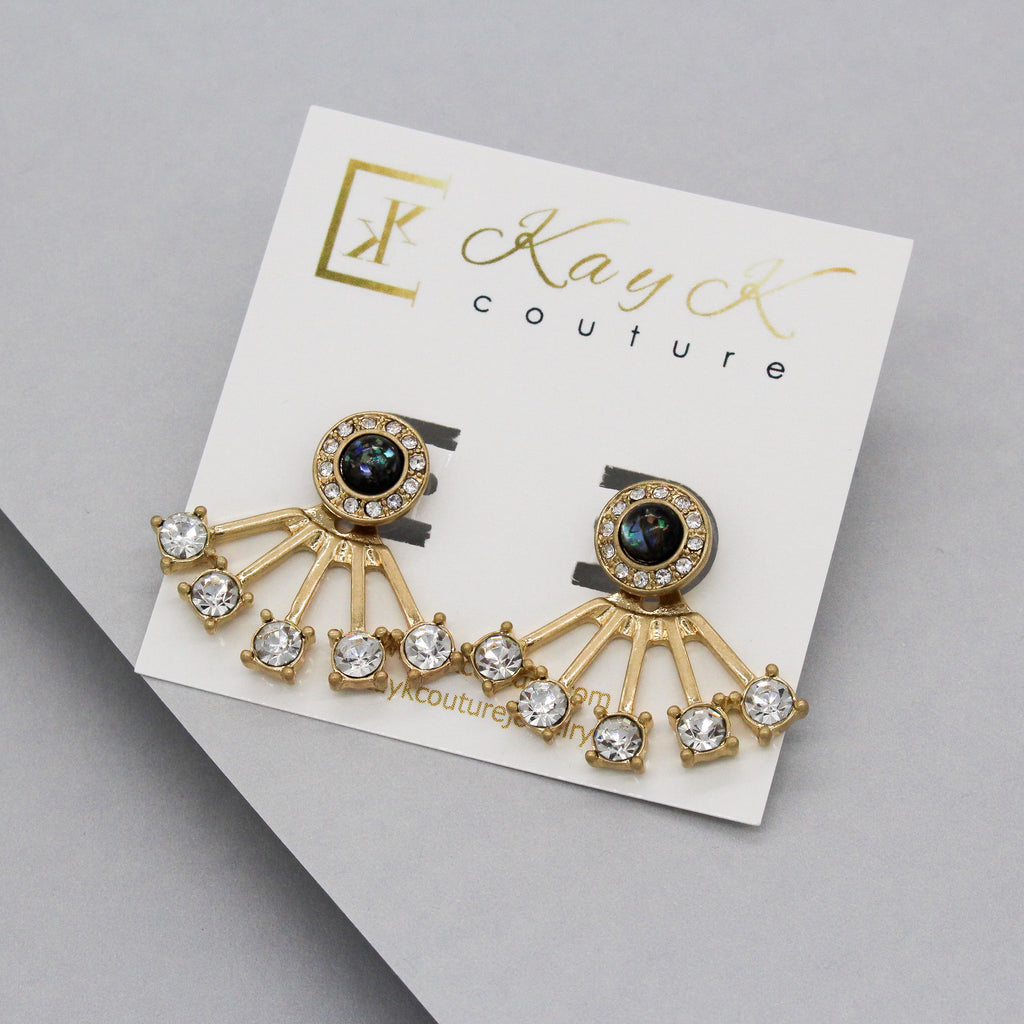 Trinity Stud Ear Jacket Earrings