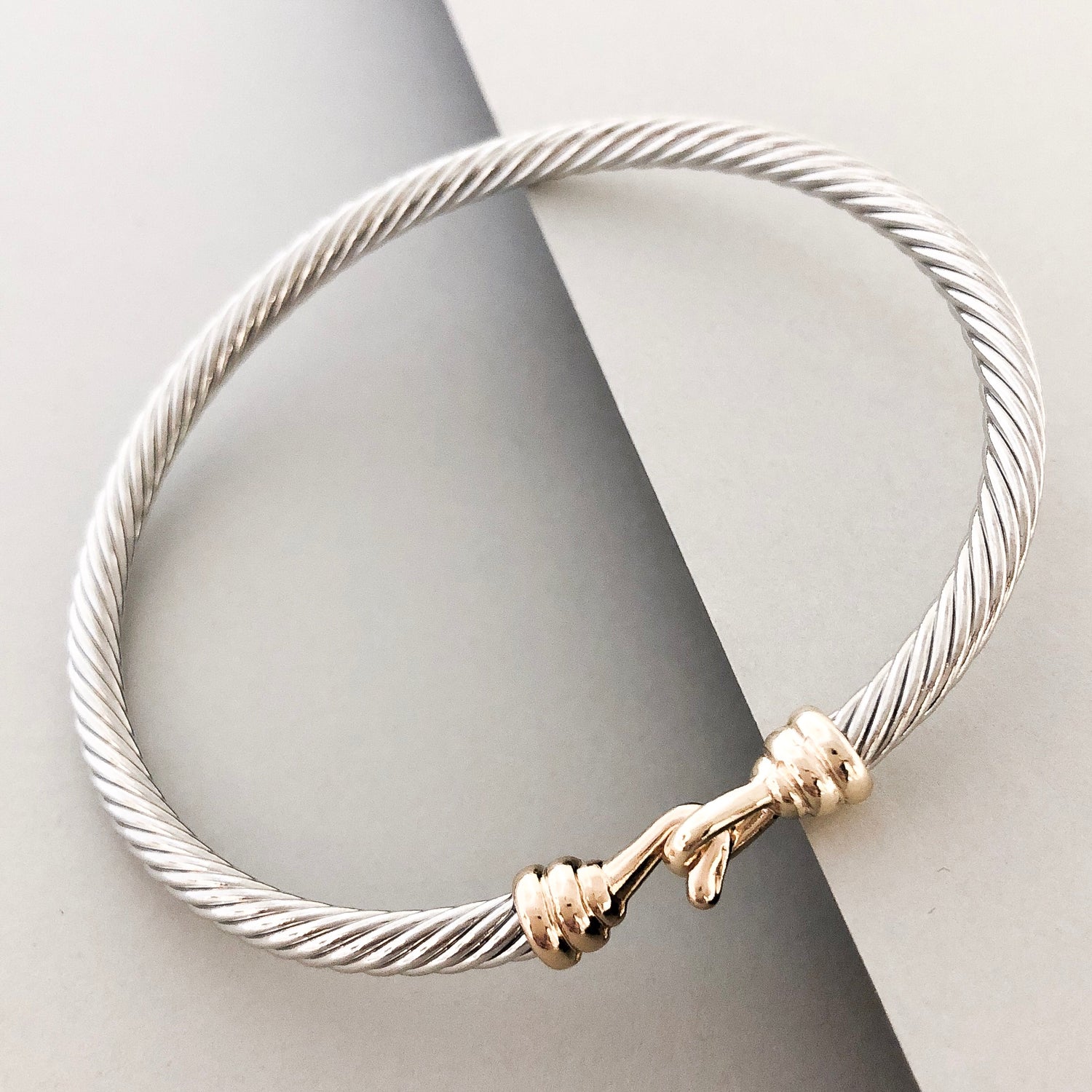 Stack It Up Bangle Bracelet- Hook Closure