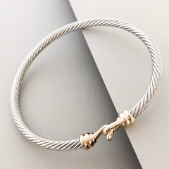 Stack It Up Bangle Bracelet- Hook Closure
