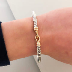 Stack It Up Bangle Bracelet- Hook Closure