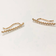 Olivia Ear Crawler Earrings- Gold