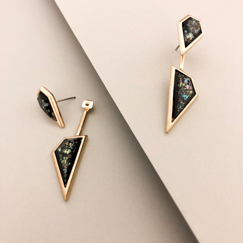 Midnight Illusions Ear Jacket Earrings